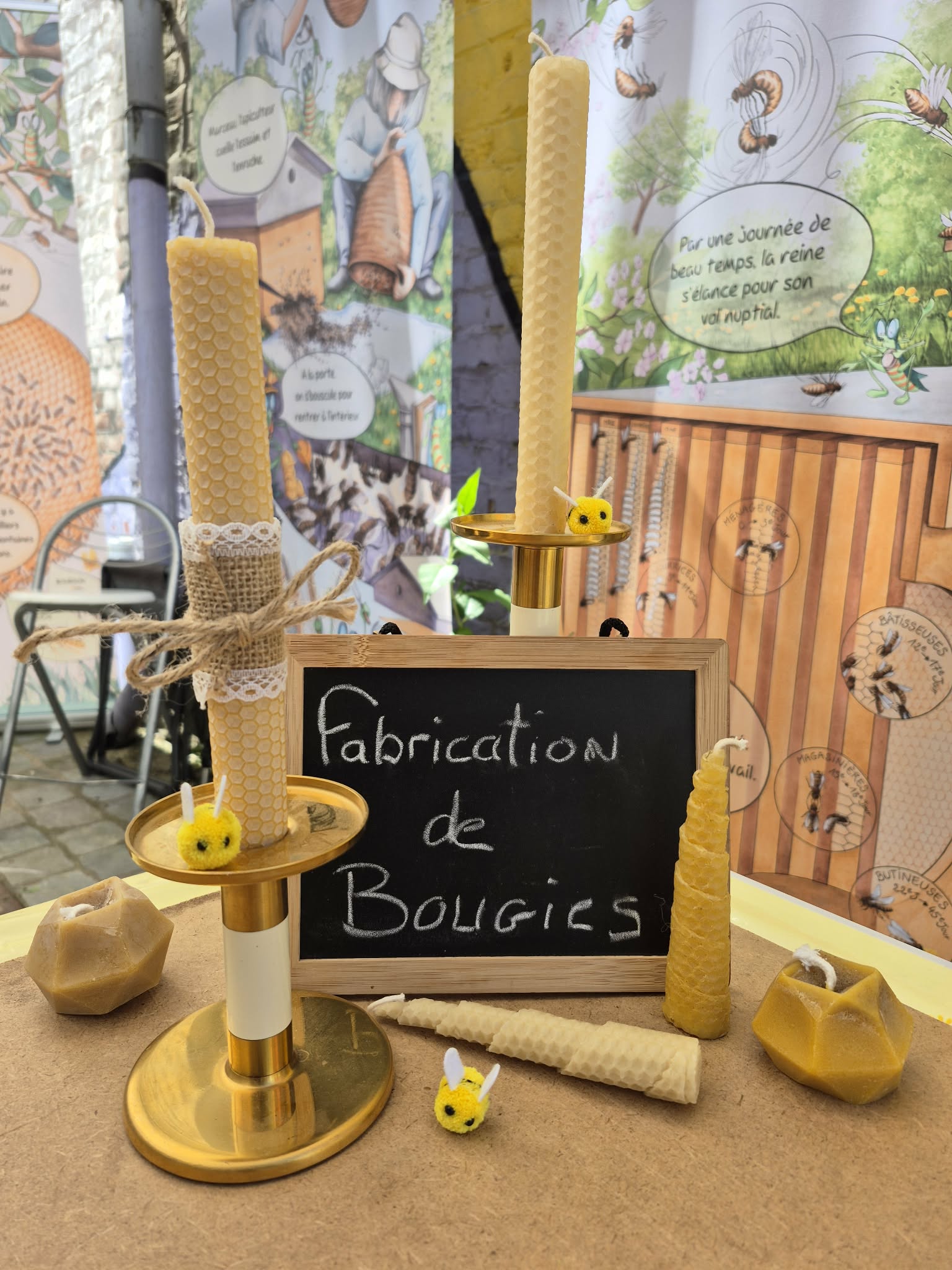 Ateliers nature et création artisanale avec cire d'abeille